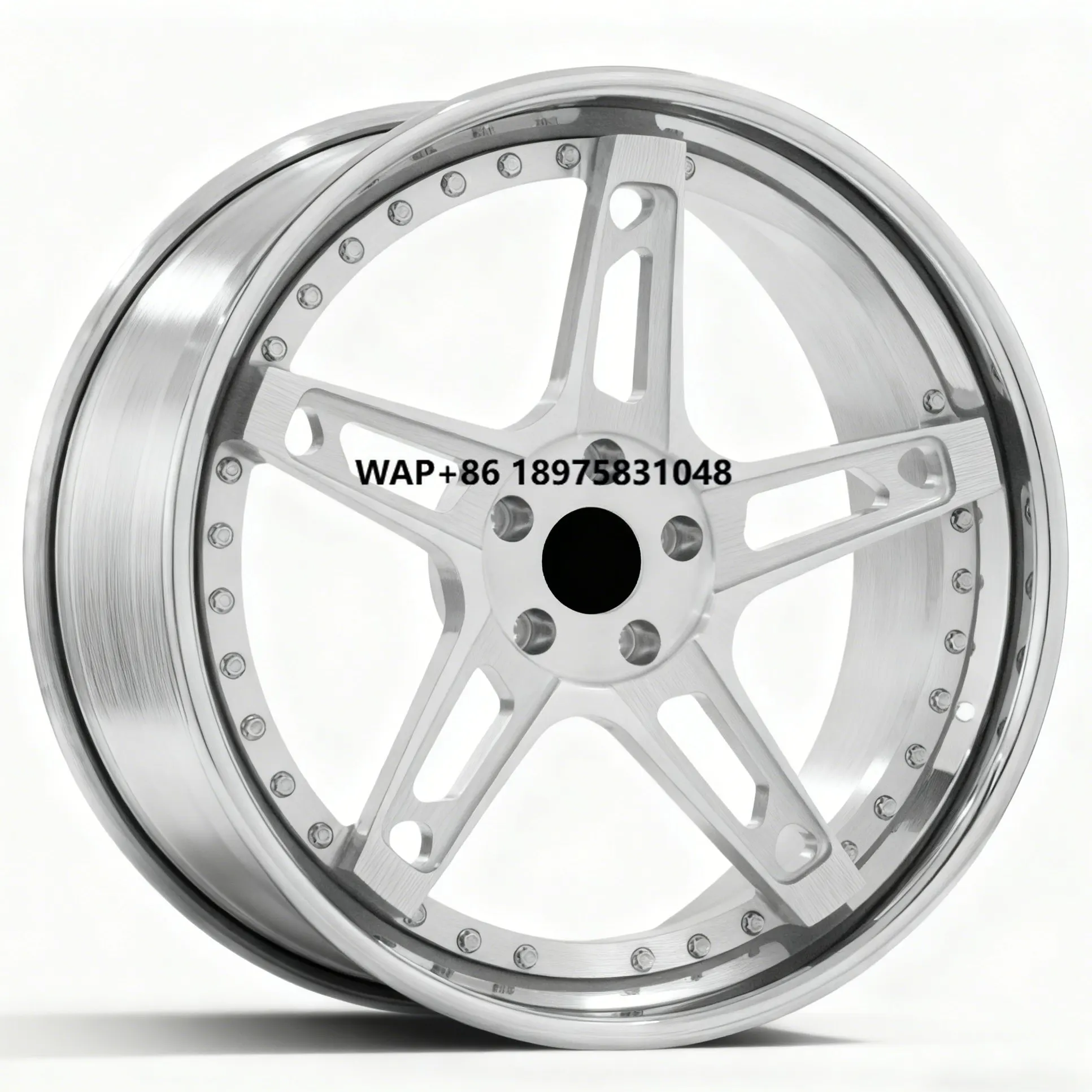 

5x120.65 Custom 2 Piece Forged Wheels 24 Inch Deep Dish Polished Rims Alloy Wheels