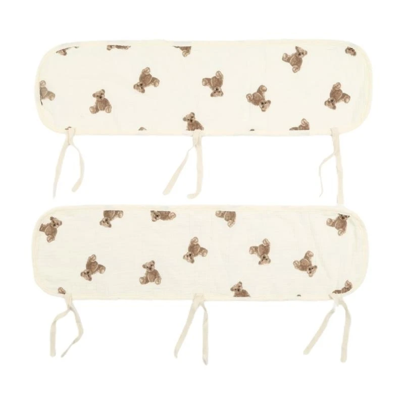 

J15U Baby Bed SoftEdge Protector Baby Crib Cover Protector Set Wrapped Cover Crib Guard Anti-Collision Strip