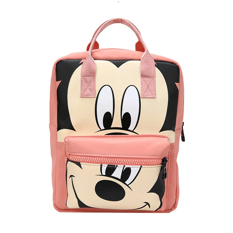 Tas ransel wanita, tas ransel wanita, tas sekolah, tas siswa, sekolah menengah, tas kosmetik portabel, Mickey, kartun, imut, Disney, anak perempuan