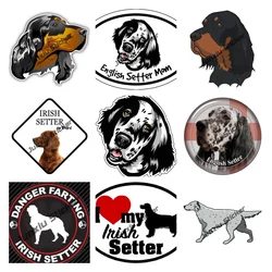 Oval English Setter Mom Decal Smiling English Setter Pet Dog Breed Decal Sticker for Cars Laptops Tumblers Windows Trucks Walls