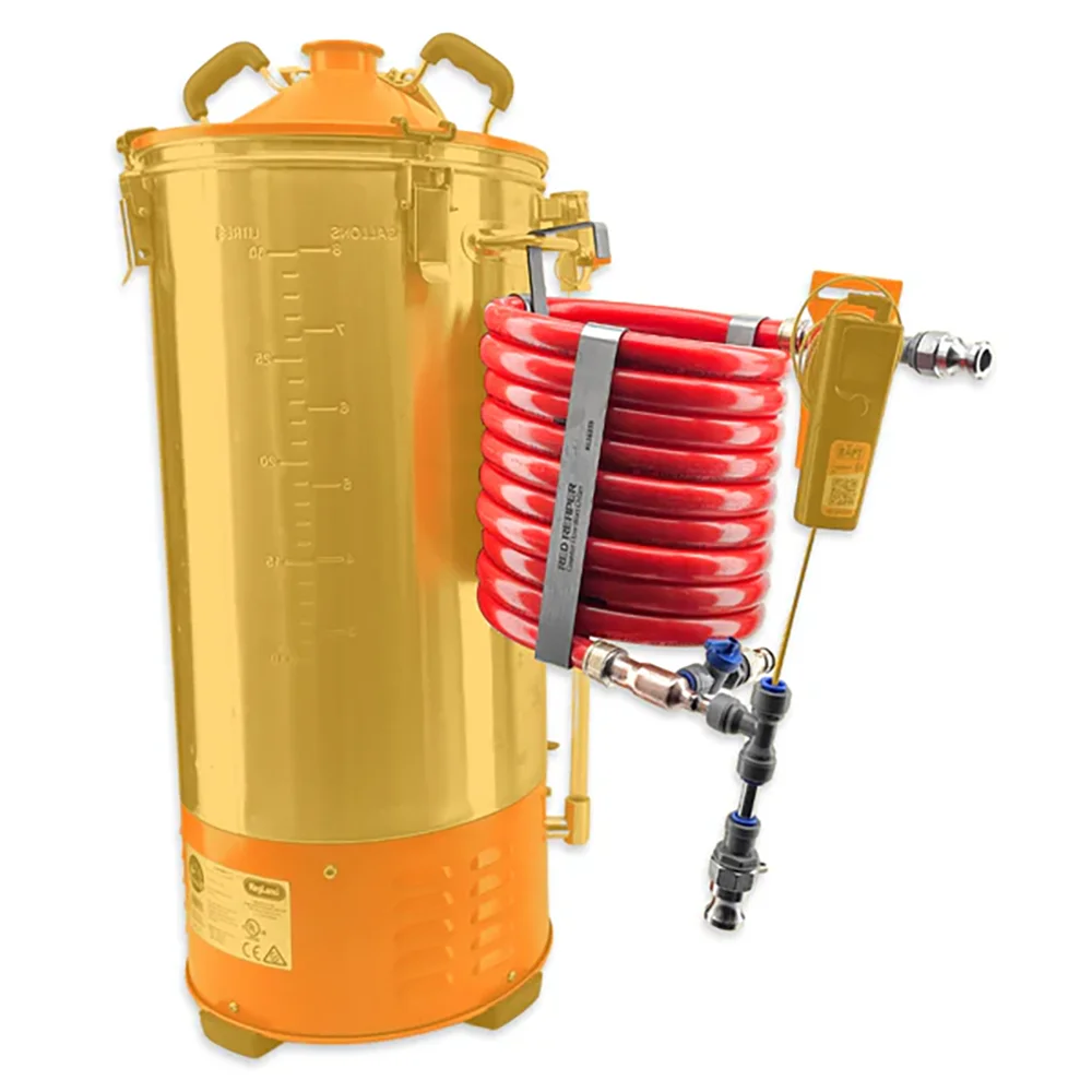 مبرد نبتة التدفق المضاد الجديد من KegLand (PEX/Copper) 9.5 مم أحمر ريبر Duotight متوافق مع الأجهزة المنزلية لتبريد تخمير البيرة