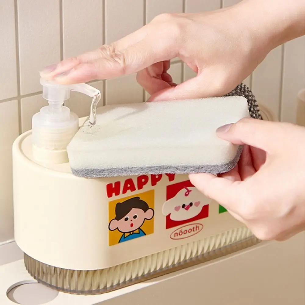 

Дозатор для мыла для рук 2-в-1, герметичный насос для мыла для рук, двойной дозатор мыла, многоразовый инструмент для чистки, ручной пресс, коробка для мыла