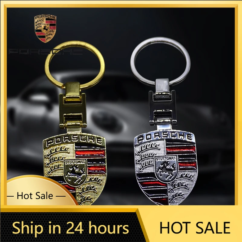 

Car Sticker For Porsche 3D Metal For Porsche Cayenne Panamera Macan 911 Taycan Boxster Cayman 918 Pajun Car Styling Keychain Key