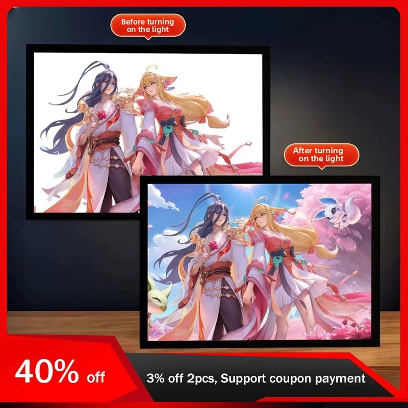 

23cm/9.06in Honor of Kings Game 3D Light Painting Peripherals Atmosphere Bedroom Table Decoration Lamp Regalo Luminous Toy Gift