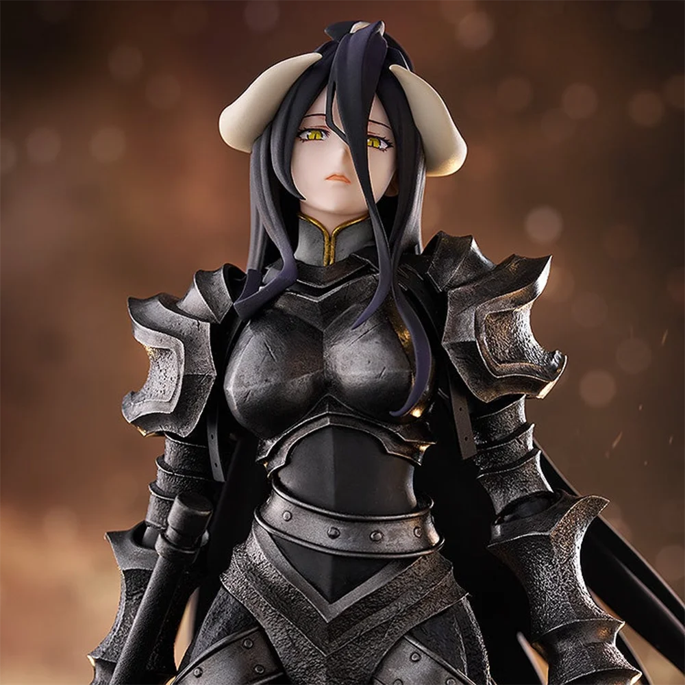 100% شركة Good Smile الأصلية المنبثقة Parade Overlord Albedo Armor Ver. L مجموعة ألعاب نموذج لجسم الرسوم المتحركة #6
