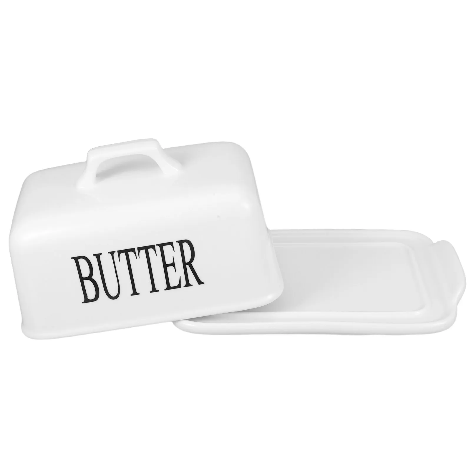 

Керамическая масленка с крышкой, просторная, в деревенском стиле, герметичная, для хранения масла, фарфоровый поднос для дома и столовой