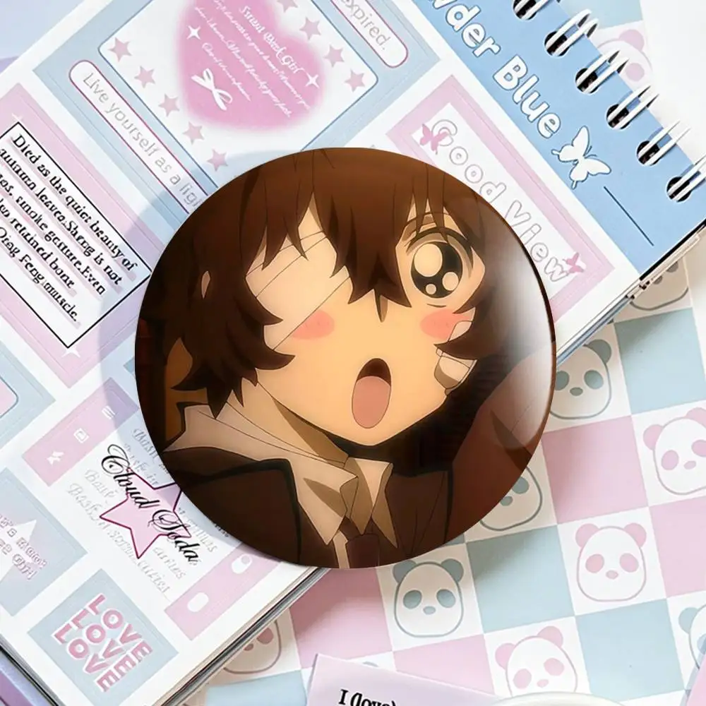 Dazai Osamu Anime Bungo Stray Dogs Abzeichen 25 32 44 58 75 mm Rund Fans Sammler Freunde Geschenke Brosche Souvenir – Detail 7