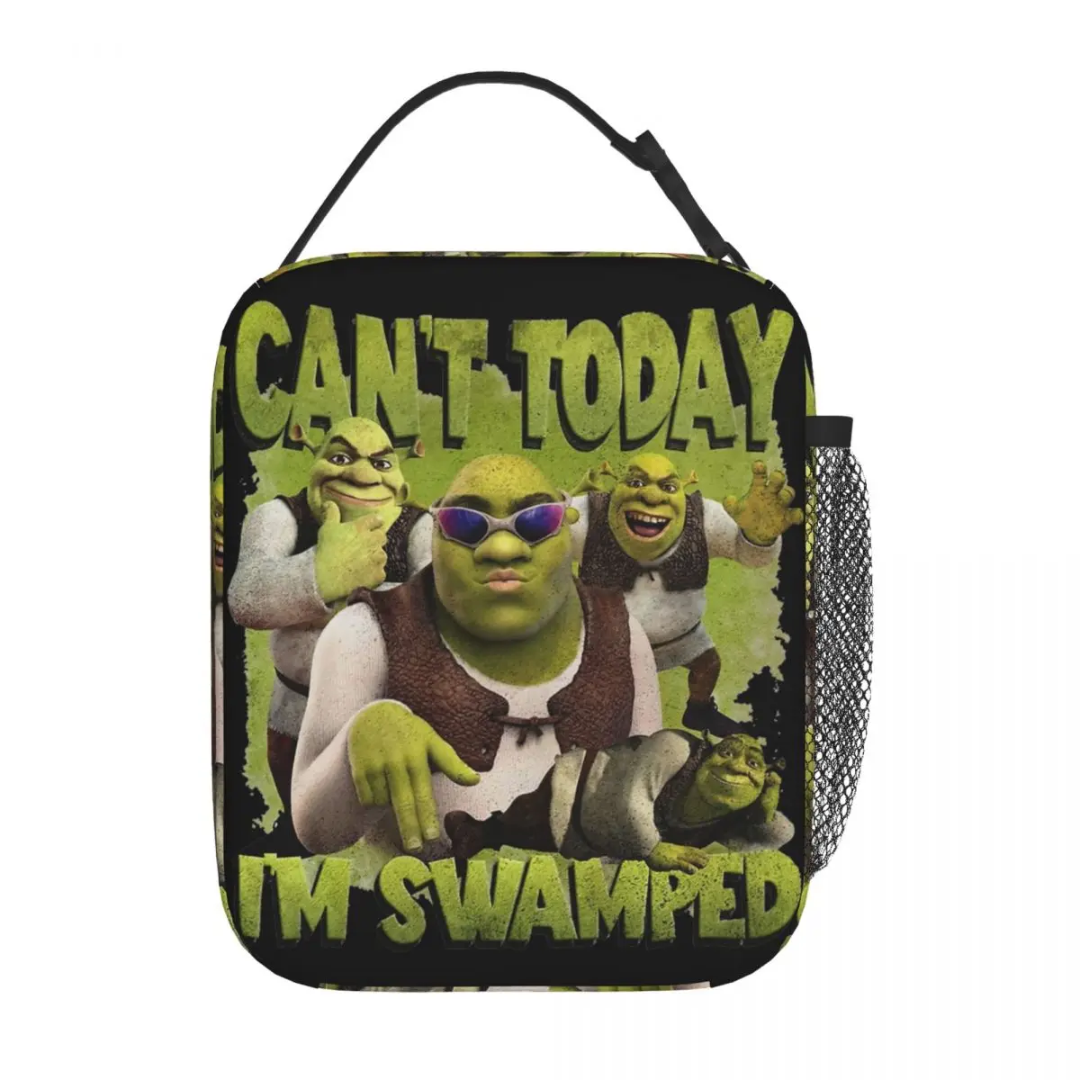 Retro Can't Today I'm Swamped Shreks Bootleg Thermal Insulated Lunch Bag for Travel Portable Food Bag Cooler Thermal Lunch Boxes