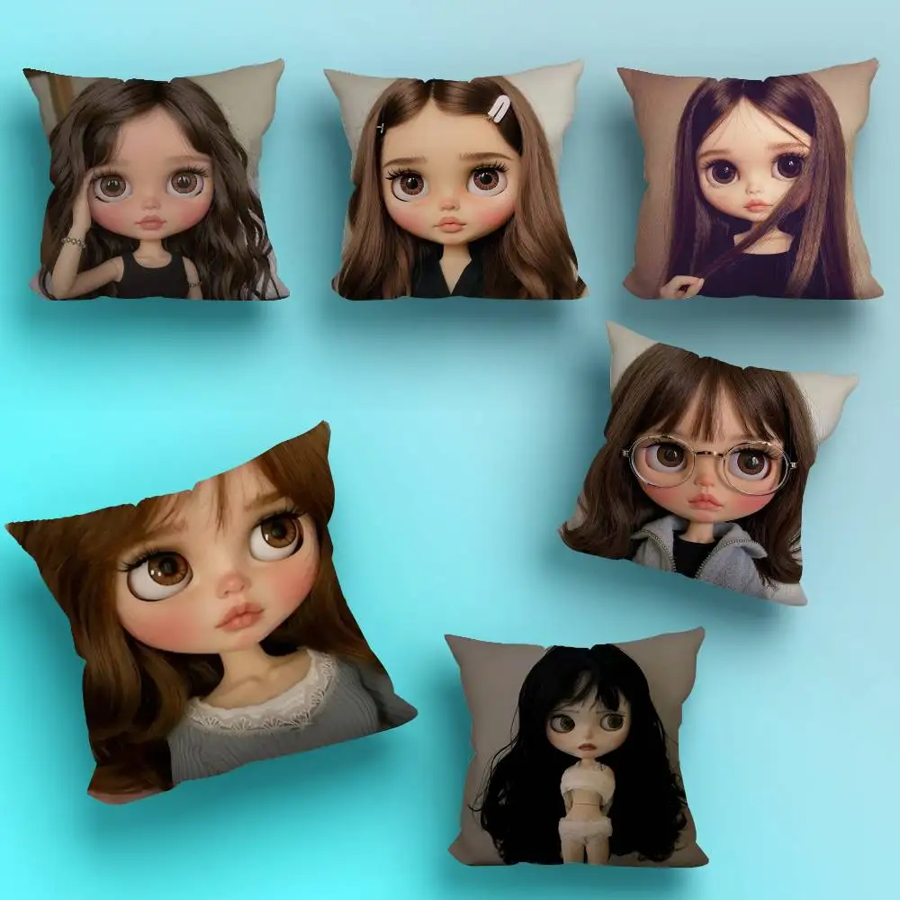 

D-doll B-BlytheS cute pillow cover living room sofa cushion cover bedroom room bed pillow cover home decoration