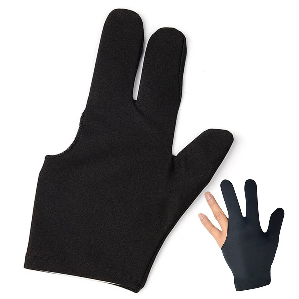 Snooker Billiard Glove Left Right Hand Pool Cue Glove Three Finger Open Glove Snooker Billiard Glove