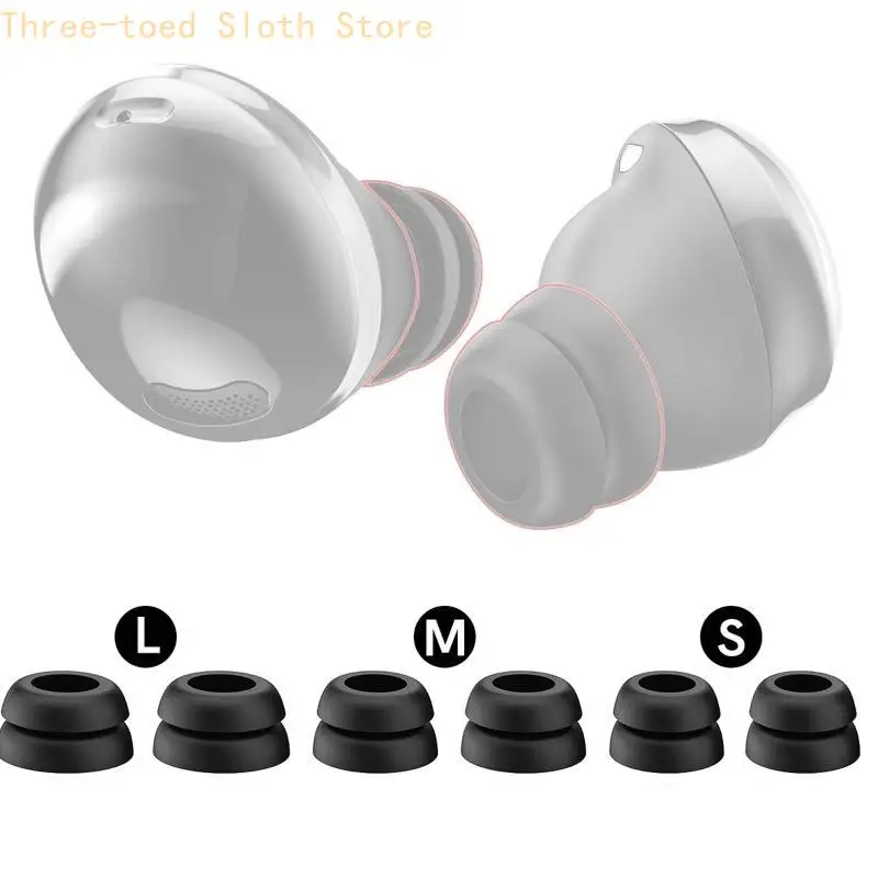 Schwarz Weiß Ohrstöpsel In-Ear-Matten Anti-Drop-Ohrstöpsel für Buds Kopfhörer-Reparaturteile E74A – Detail 8