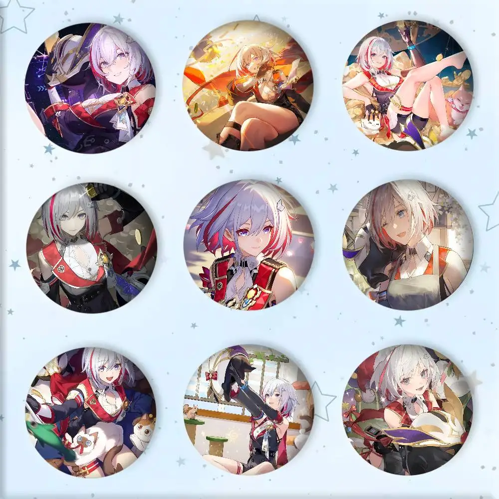 Game Anime Honkai Star Rail Topaz Manga Badge Tinplate DIY Backpack Clothing Accessories Jewelry Pins