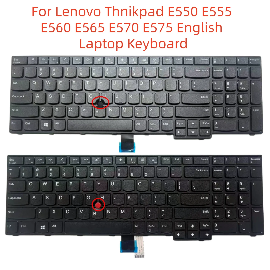 US NEW Laptop Keyboard for Lenovo Thinkpad E570 E575 E570C