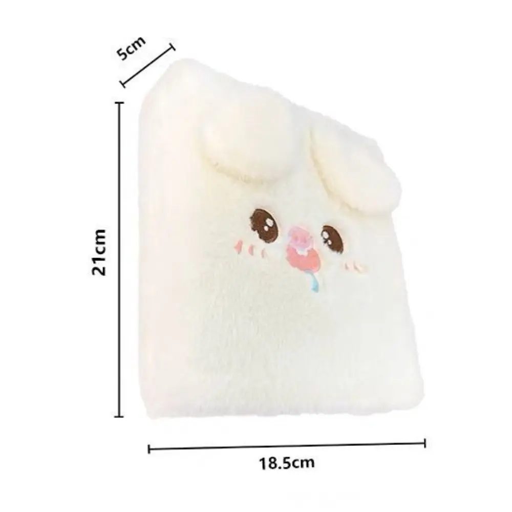 Fluffy Bear Plush Binder Photocard Holder Plush Puppy Cartoon Dog Card Photocard Binder 4 Grids A6 Collect Album Notebook