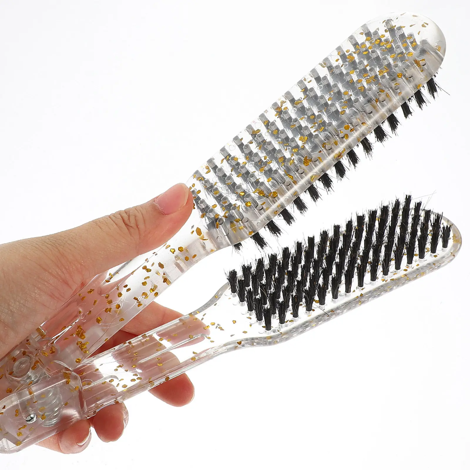 

Расческа-выпрямитель для волос V-образной формы, пластиковая, с удобной ручкой, компактная, для салона и дома, щипцы-щетка для выпрямления