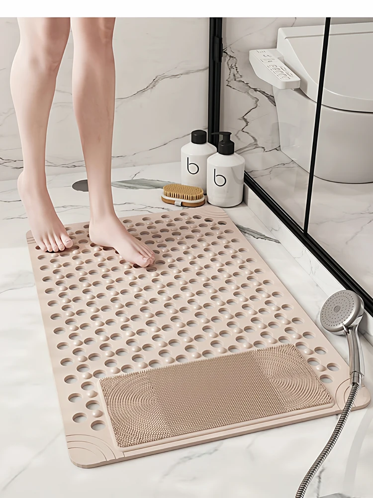 

Коврик для ванной Batoom Mat 2025 с большими отверстиями, противоскользящий, на присосках, для душа, предотвращающий падения, массажный коврик для ног, для домашнего использования