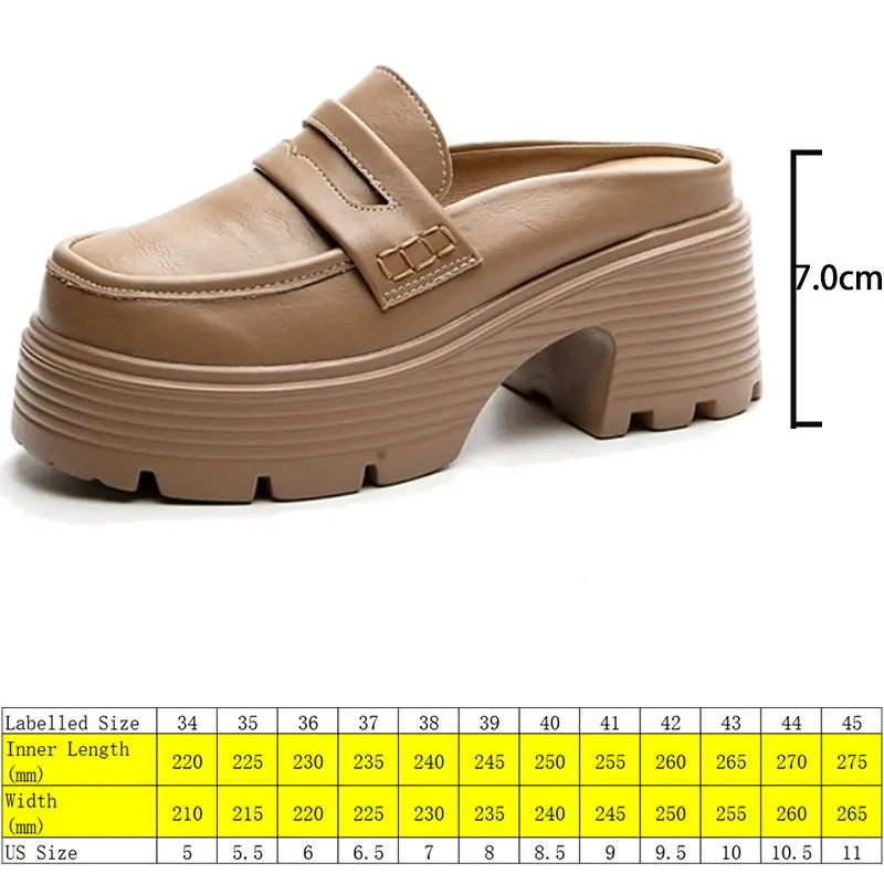 Fujin 7cm Genuine Leather  Fashion Height Increasing Ladies Casual Platform Wedge Fashion Slippers Women Slip on Females Shoes