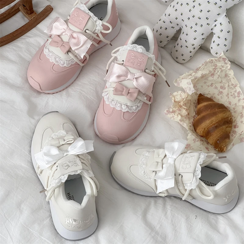 أحذية نسائية لطيفة على شكل فيونكة 2025 أحذية رياضية كاجوال جديدة متعددة الاستخدامات #2