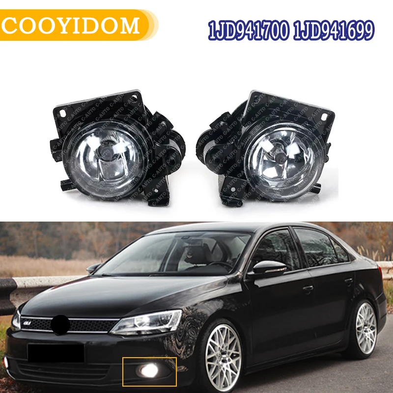 Car Front Side New Halogen Bumper Fog Lights fog Lamp For VW Jetta MK6 2008 2009 2010 2011-2013 1JD941699 1JD941700