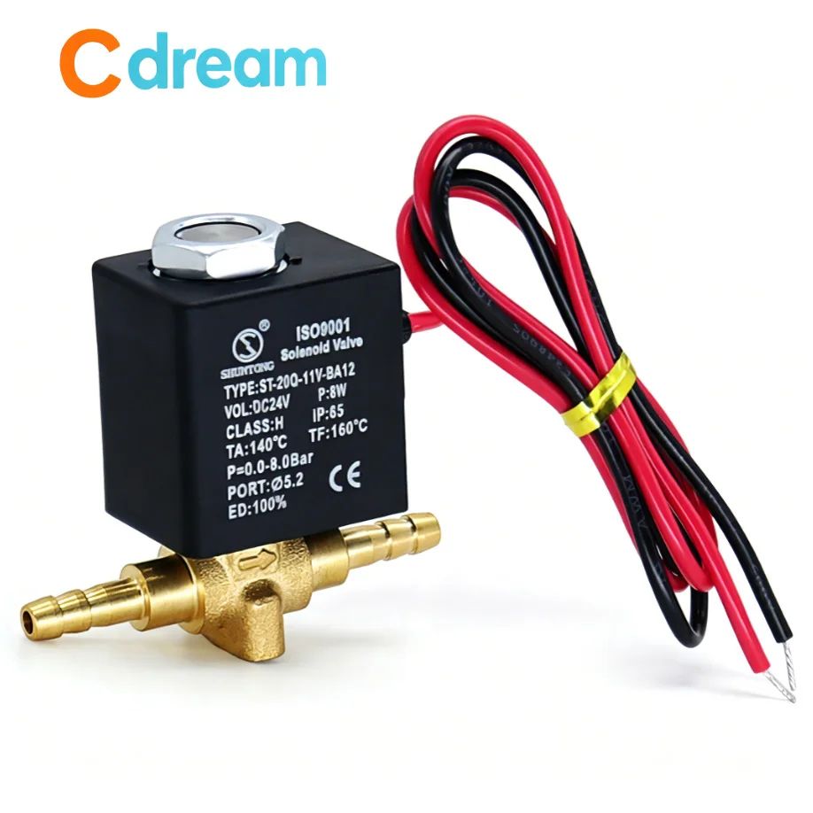 DC24V Solenoidklep Tandartsstoel Accessoires Watertoevoer Spoelklep Spuugbak Mondstuk Waterregelklep Voor Tandartsunit