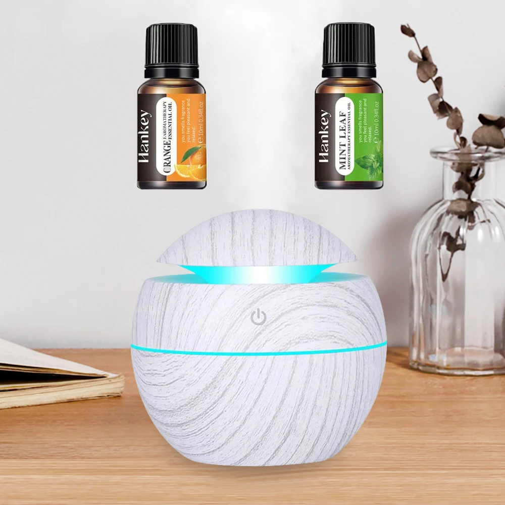 

Dry Air Relief! 130ml Quiet Ultrasonic Humidifier with Soothing LED Night Light - Touch Screen & USB-C Charging