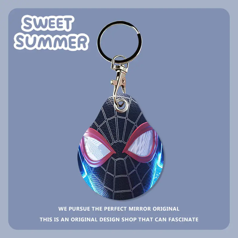 Desenhos animados personalizados Access Card Set, criativo Keychain, homem-aranha, Marvel, bonito, em forma de gota Sensor, PU, atacado