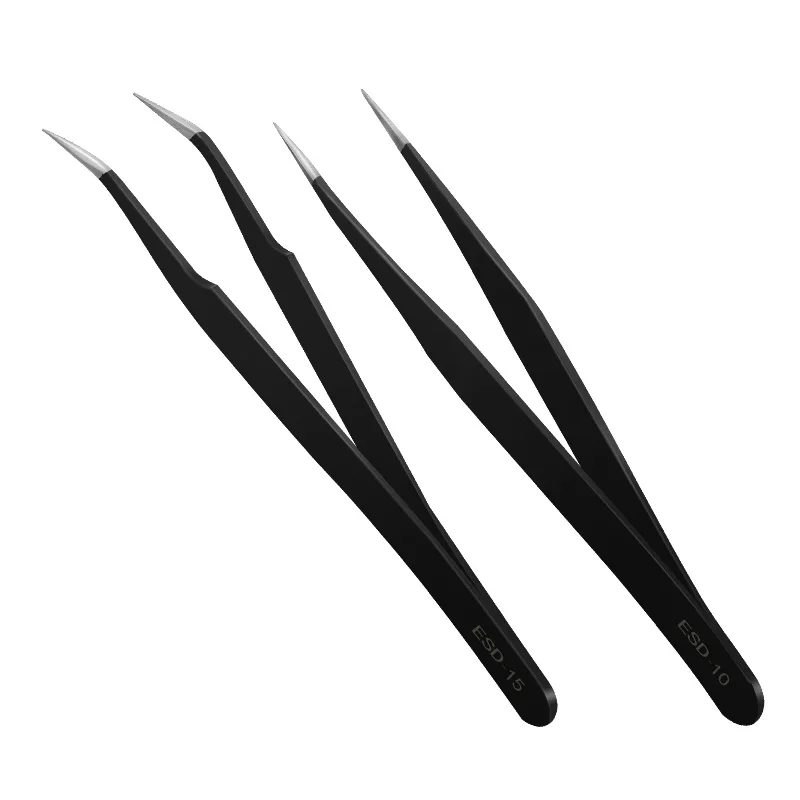 1 PC Hohe qualität BGA Precision ESD Pinzette Set alle-metall anti-statische pinzette Repair Tool