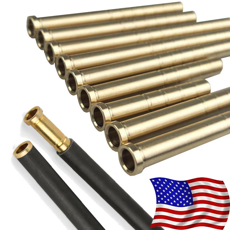 

Arrow Shaft Accessories Archery Arrow Insert 38-300 Grain Brass Arrowhead Connector ID6.2mm Carbon Arrow Shaft Shooting,12pcs