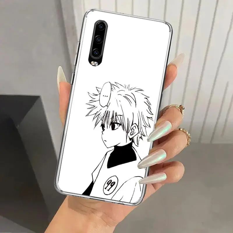 Black White Hunter HXH Phone Case for Huawei P40 P30 P20 P10 Pro Mate 20 10 Lite P Smart Z Y5 Y6 Y7 Y9S Soft Funda Print Shell