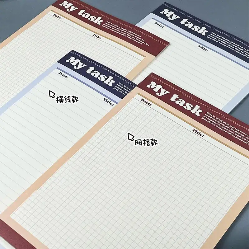 30 Sheets American Style Retro B5 Notebook Student Simple Tearable Notepad Creative Multifunctional Diary Memo Office Supplies