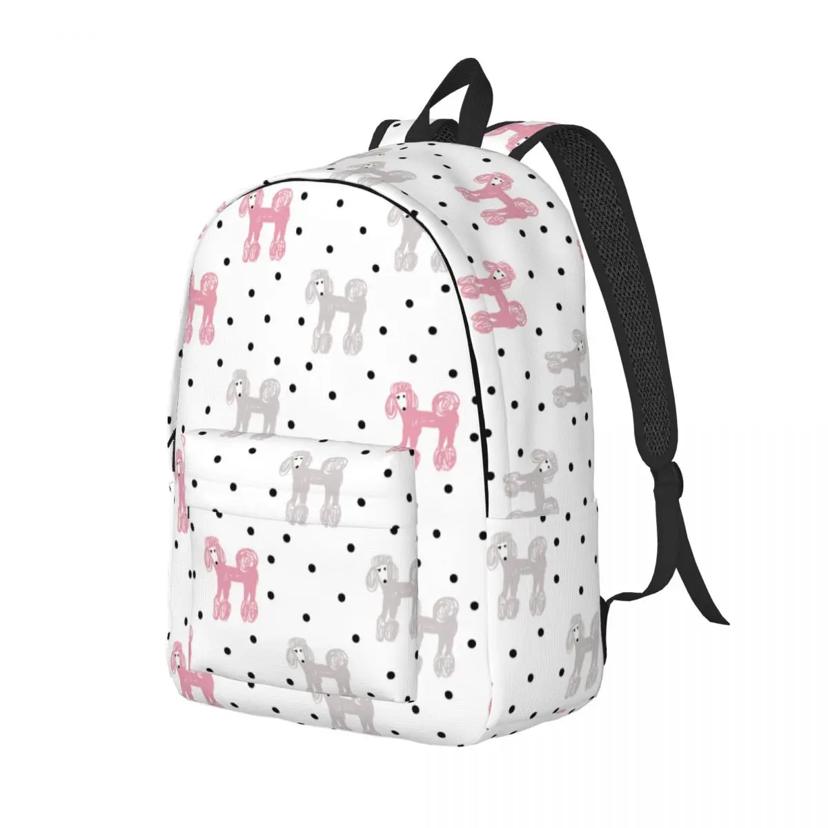 Sac à dos de dessin animé mignon pour hommes et femmes, sac à dos léger pour les étudiants du collège, sac à dos romantique pour les amoureux des chiens des animaux