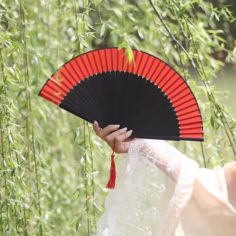 

Female Chinese Style Folding Fan, Dance Hanfu, Cheongsam, Catwalk, Easy to Open and Close, Dance Performance