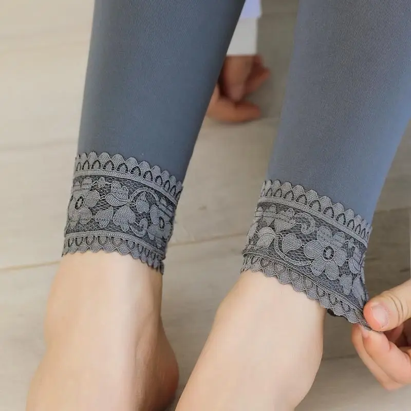 Female Leggings Pants Women Girls Soft Stretchy Feminina Christmas Warmth-Keeping Liner Dyed Tailored Ladies'S Dopamine Colored