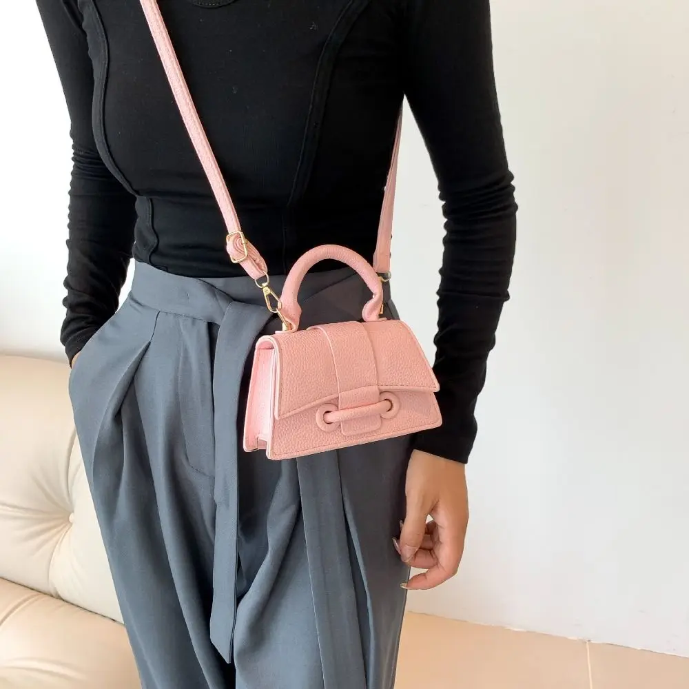 بو الجلود حقيبة الهاتف Crossbody للسيدات ، بو الجلود ، حقيبة الكتف ، محفظة مخلب ، حقيبة يد صغيرة مربعة ، لون الحلوى