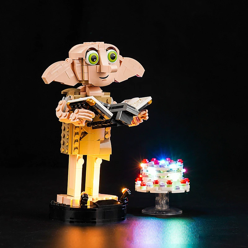 DIY-LED-Beleuchtungsset für LEGO 76421, Dobby the House Elf, Bausteinset (nur LED-Licht, ohne Blöcke, Modell)