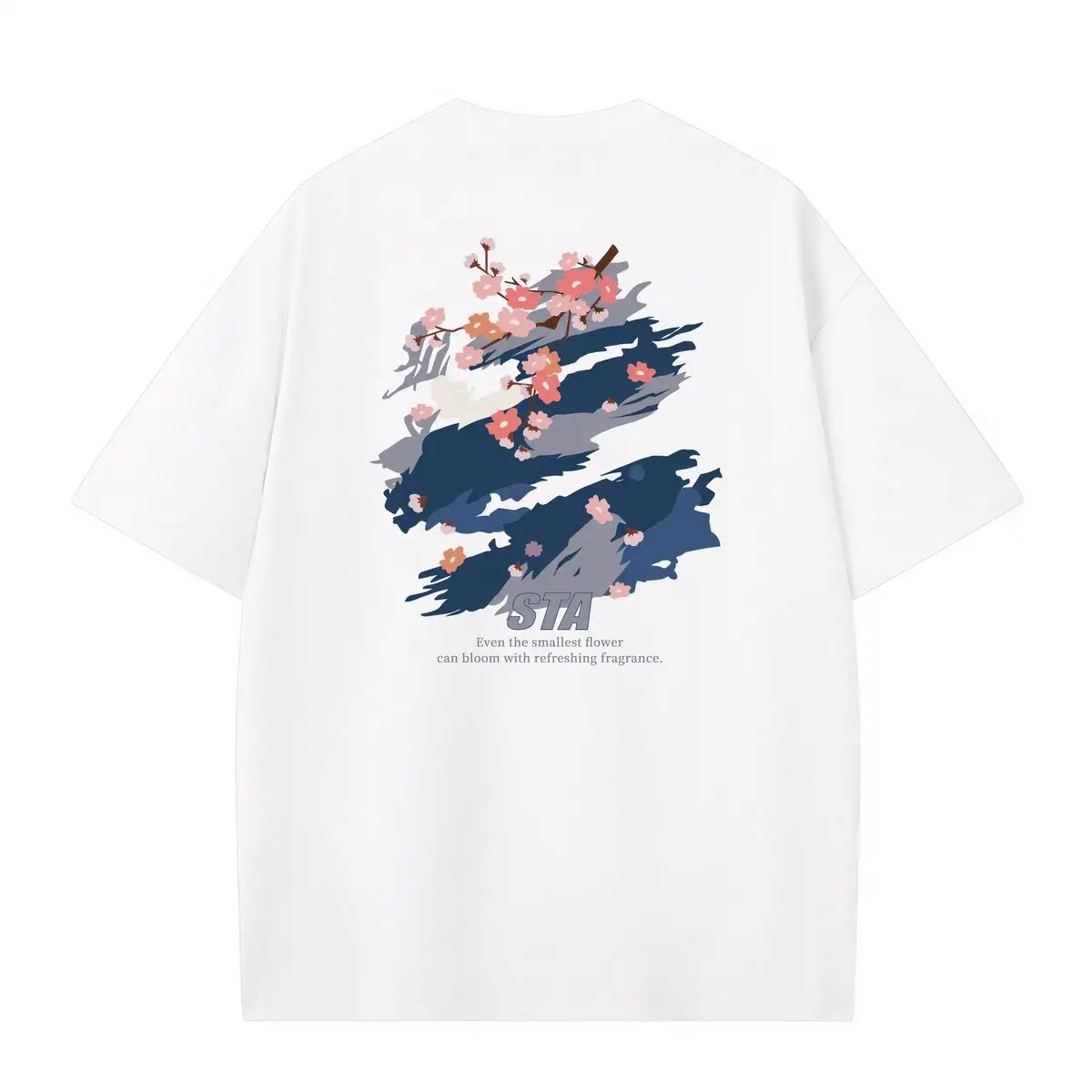 STA Marque Americaine À La Mode Graffiti À Manches Courtes Pour Hommes Et Femmes Été Nouvelle Impression Ample En Pur Coton