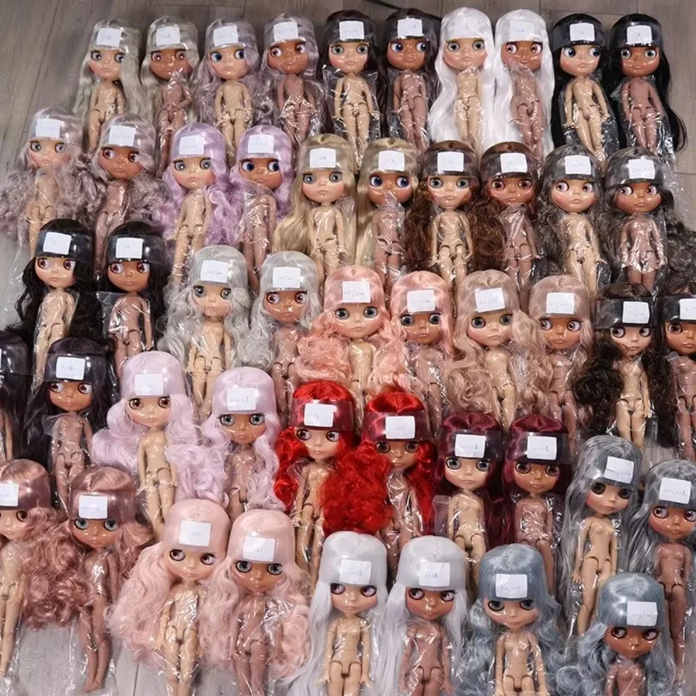 icy-dbs-blyth-doll-19-joints-body-30cm-1-6-doll-ozone-glossy-face-tan-skin-dark-skin-diy-make-up-costume-doll-gifts-for-girls
