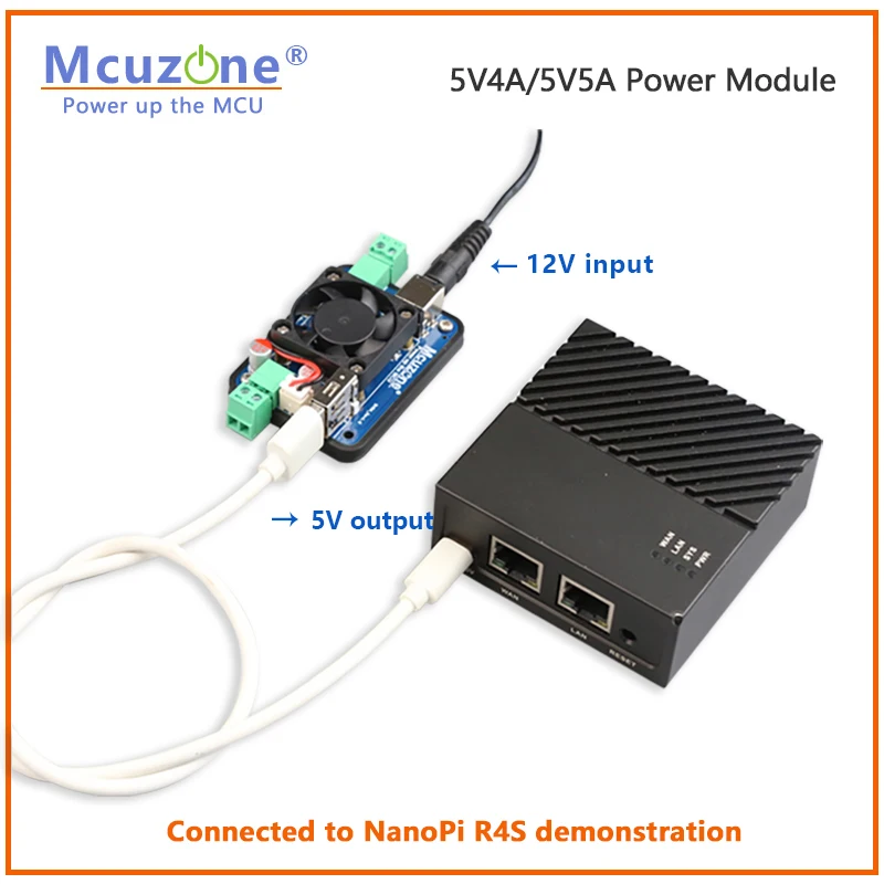 Модуль питания 5V4A/5V5A с поддержкой Jetson Nano / NanoPi / Raspberry Pi