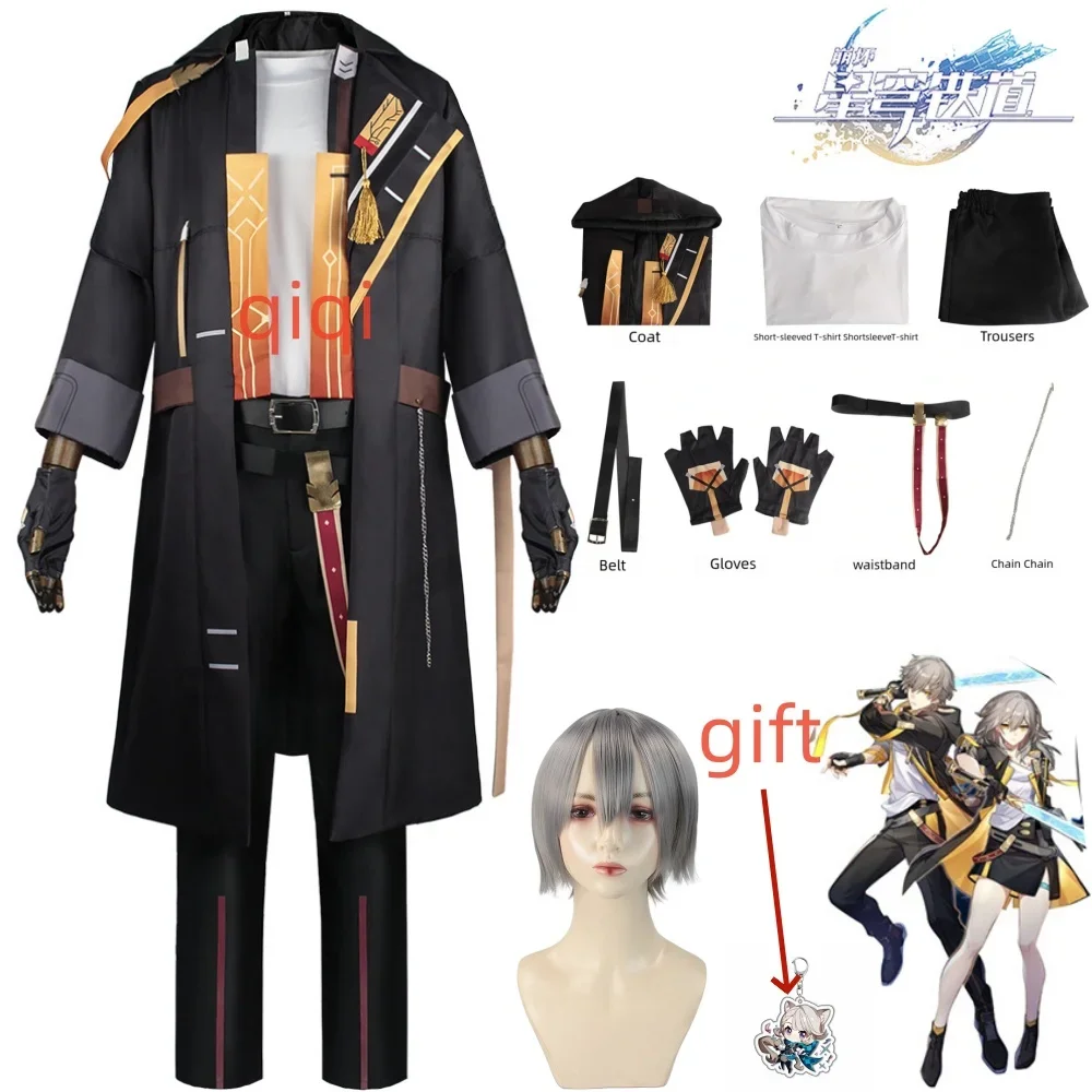 

Anime Cosplay Male The Trailblazer Caelus Cosplay Costume Heroine Trailblazer Role Play Full Set for Comic Con