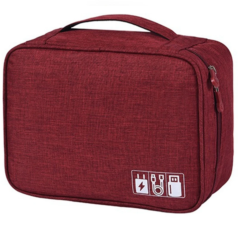 حقيبة تخزين لكابل البيانات والشاحن الرقمي ، إمدادات الطاقة المتنقلة ، اكسسوارات المنتجات الإلكترونية ، حقيبة التشطيب