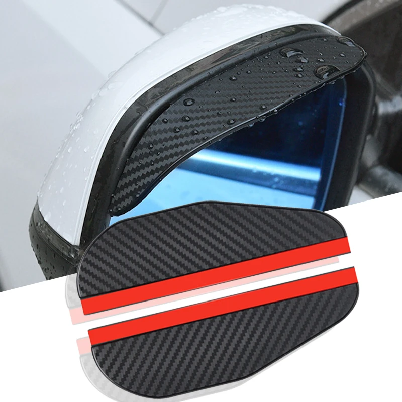 For Honda Mugen Power Civic 5D Accord 8 CRV Hrv Fit Jazz Car Rearview Mirror Rain Eyebrow Rainproof Accessories Decor