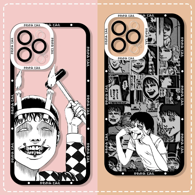 Junji Ito Horror Comics Tomie Manga Phone Case for Samsung Galaxy A70 A55 A54 A53 A51 A32 A31 A13 4G 5G Soft Clear Covers Fundas