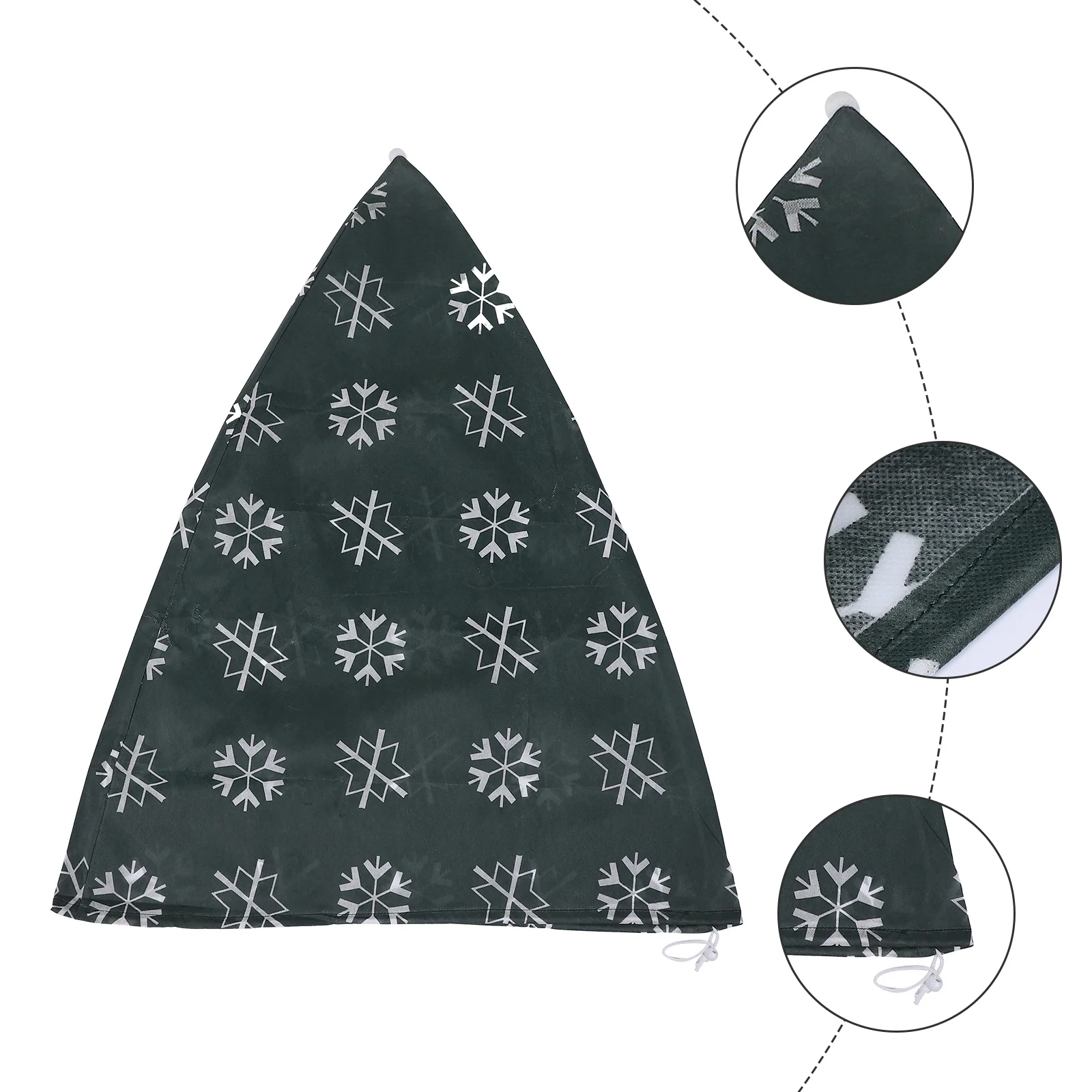 

Christmas Tree Cover Non-Woven Fabric Large Breathable Winter Plant Cover Frost Cold-Proof Bag for Trees Roses Tomato Fruit