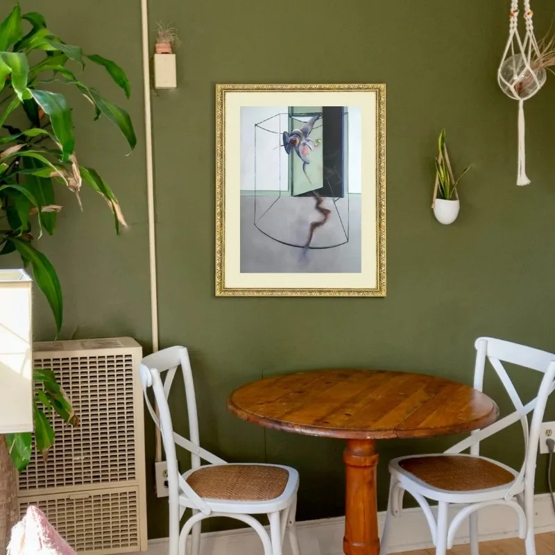 فرانسيس بيكون دراسة ثلاثية من جسم الإنسان ملصق فني خمر حائط لوح رسم الفن لغرفة المعيشة ديكور المنزل #5