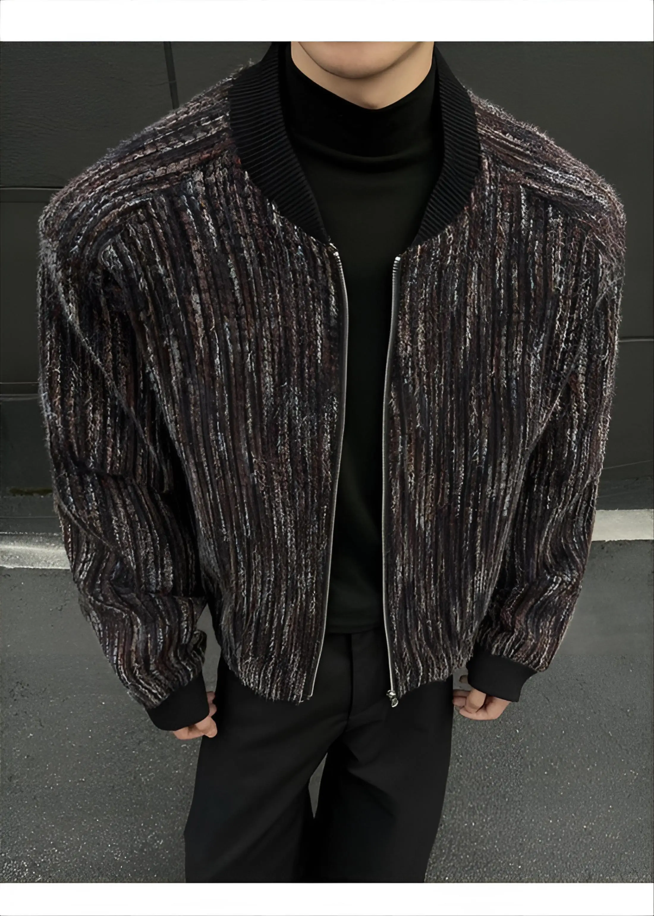 

Мужская повседневная куртка из шерстяной смеси с отложным воротником, стильная и удобная для повседневной носки