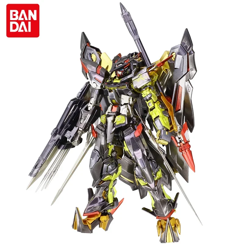 Original Bandai Gundam Anime Figure RG 1/144 MBF-P01-ReAMATU Gundam Astray Gold Frame Amatsu Metal Coloring Assembly Model Toys