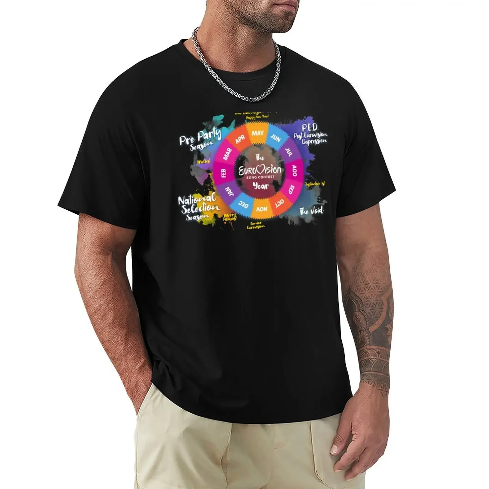 

The Eurovision Year T-Shirt tops Blouse quick drying t-shirt men clothes