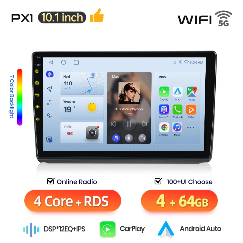 AWESAFE Draadloze CarPlay Android Auto Radio voor Renault Trafic Nissan Primastar Opel Vivaro 2006-2010 GPS Navigatie Plug and Play RDS