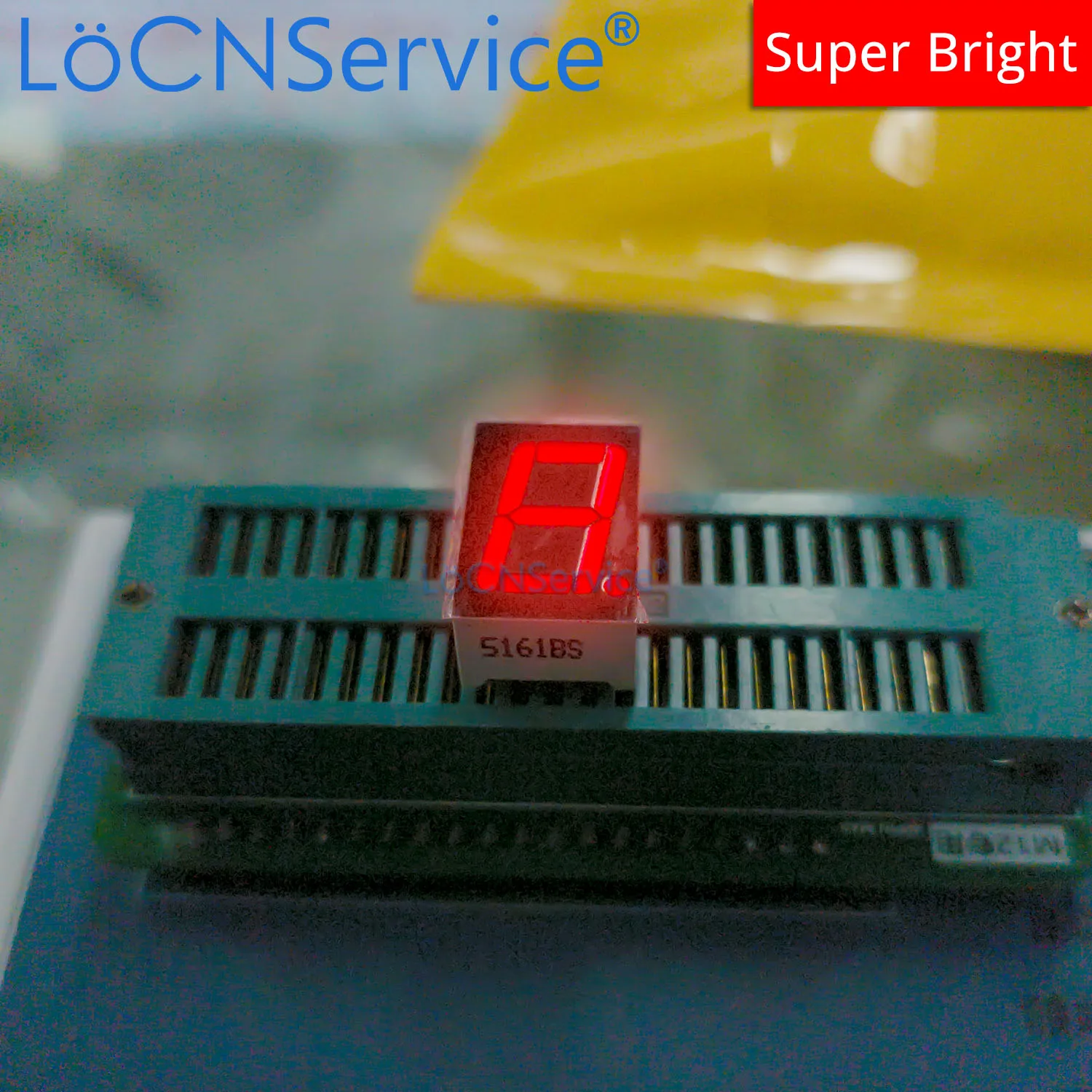 LoCNService 30PCS 0.56Inch Digital Tube LED Display 1 Bit Red Yellow Green Blue White Common Anode / Cathode 7 Segment 0.56 inch