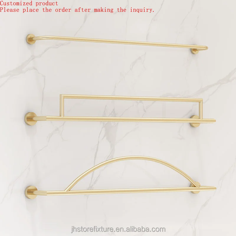 

Showroom Design Modern Gold Lady Clothing Display Rack Boutique Clothing Racks Display Wall Display Racks